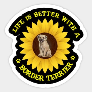 Border Terrier Lovers Sticker